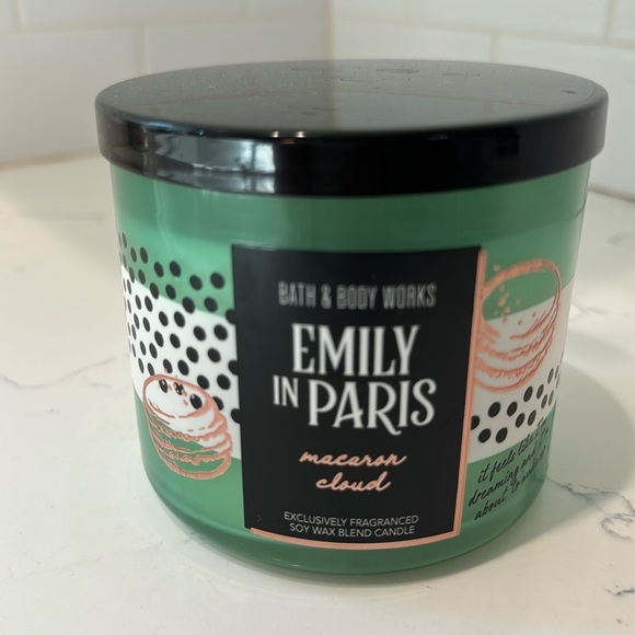 Bath & Body Works Other - BATH & BODY WORKS 3 WICK CANDLE W/LID  in the NEW-EMILY IN PARIS "MACARON CLOUD"